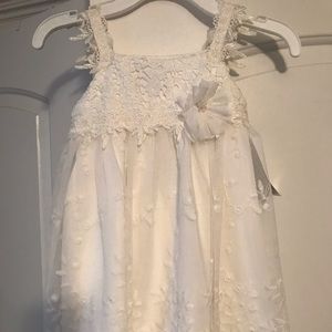 bonnie jean all white spring dress
